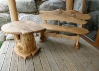 Дървени градински мебели 1