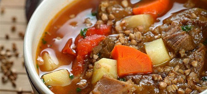 Рецепта за елда супа с говеждо месо