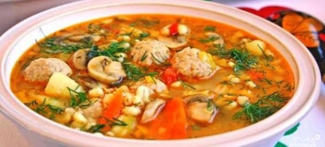 супа с кюфтета и ечемик