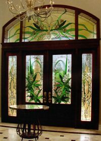 интериорни врати с оцветени стъкла1