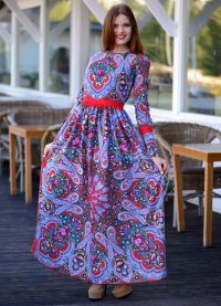 sukienka z klamry w stylu folk2