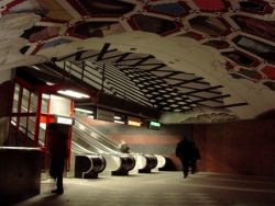 neobvyklé metro ve Stockholmu