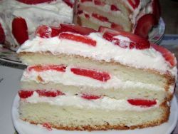 ягодова торта със сметана