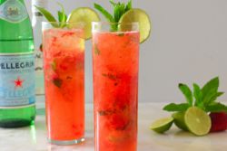 Strawberry Mojito brezalkoholni cocktail recept