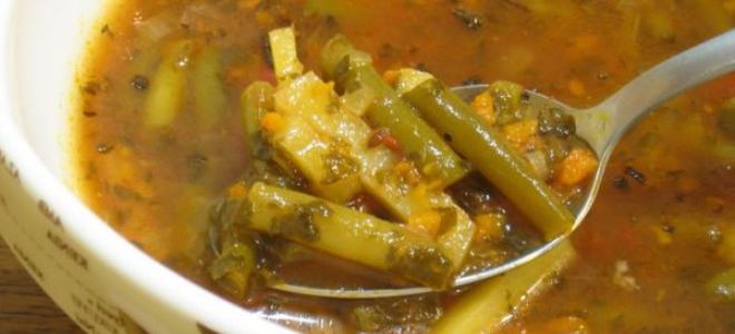 Zupa z zielonej fasoli