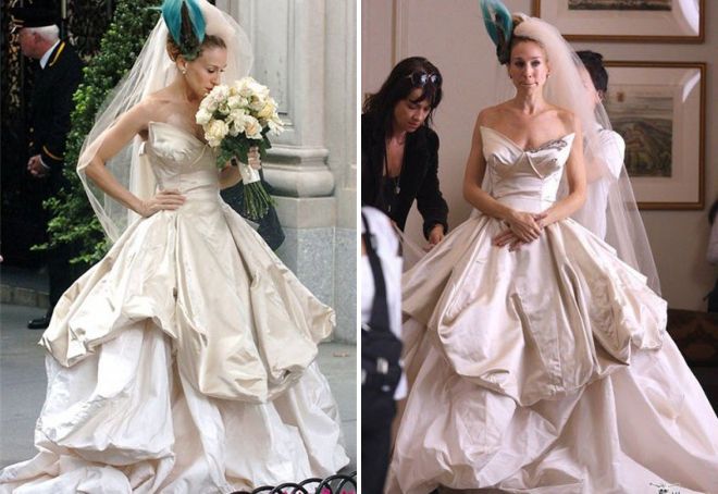 poročna obleka Carrie Bradshaw