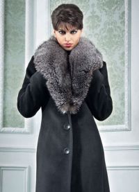 Стилна зимна палто с козина 11