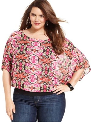 Letnie bluzki szyfonowe dla otyłych kobiet 11