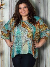Poletne šifonske bluze za debele ženske 4