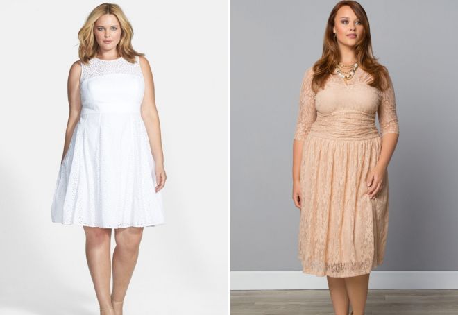šaty pro obézní ženy léto 2017
