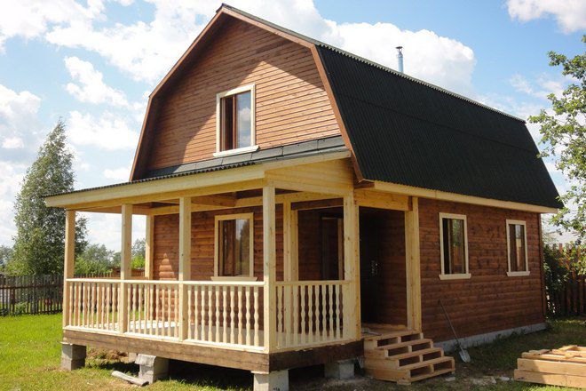 двуетажни къщи от дървен материал