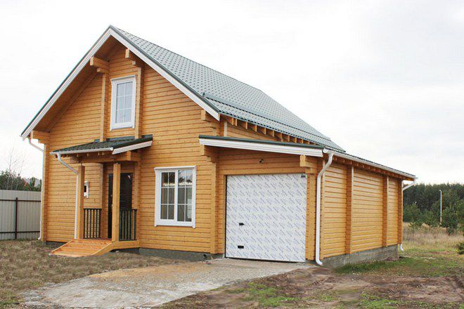 8 малка селска къща от бар с гараж