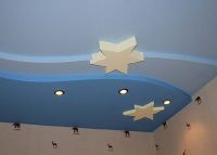 hvězda sádrokartonu na stropě2