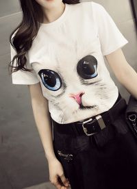 Тениска с котка 6