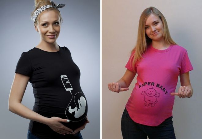 modne t-shirty dla kobiet w ciąży