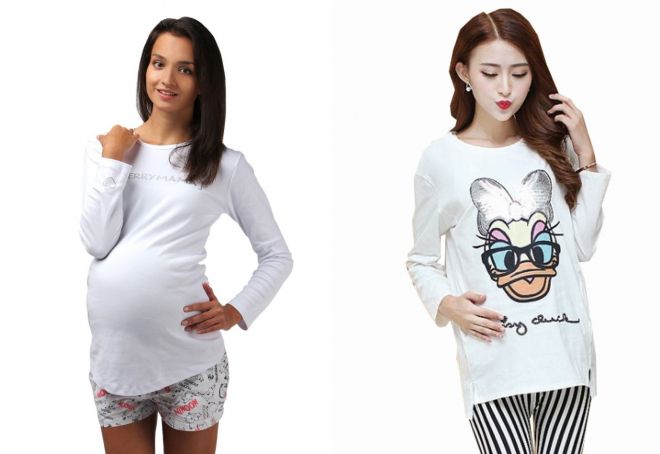 długie t-shirty dla kobiet w ciąży
