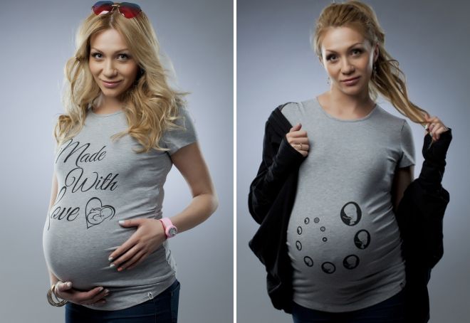 fajne t-shirty dla kobiet w ciąży
