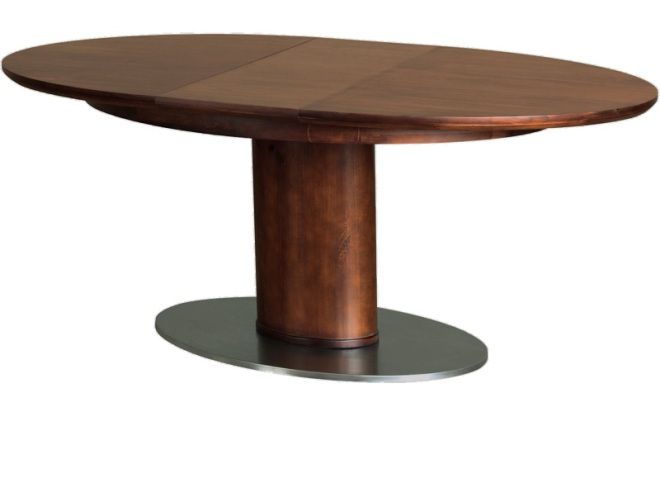 Owalny stół przekształcający do salonu