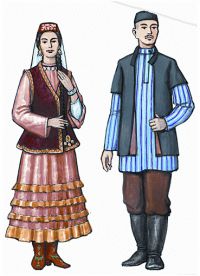 Tatarski damski strój ludowy 3
