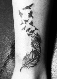 Feather tetování 4