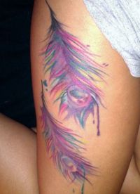 Tatuaż z piór 7