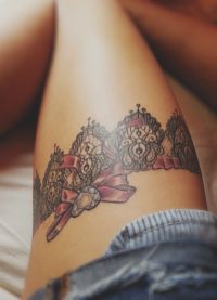 Tattoo podlaktica na nogi 1