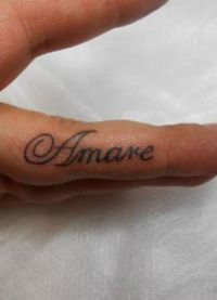 piękny tatuaż na napisie ręcznym 1