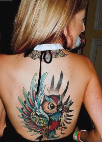tatuaż na gorąco ptak 2