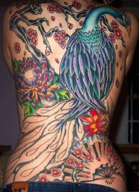 татуировка с топлинна птица 3