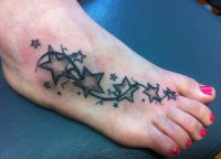 tatuaż gwiazdowy na piechotę 1