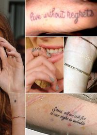 Tetování Lindsay Lohan 7
