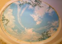 Stropní strop s obrazem oblohy -2