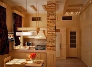 dekoracija kuhinjskih zidov z dekorativnim kamnom 3