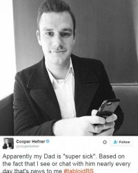 Купер Хефнер подтверждает, что его отец жив и здоров