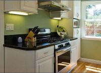 Oljčna barva sten v kuhinji -3