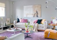 barevná paleta v interiéru obývacího pokoje 1