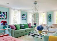 barevná paleta v interiéru obývacího pokoje 2