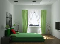 Kombinacija zelenog cvijeća u unutrašnjosti spavaće sobe -3