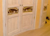 Dveře bílé dubové v interiéru6