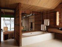 Спрат у купатилу у дрвеној кући2