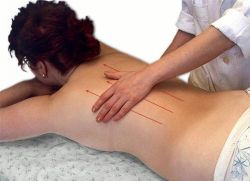 terapeutická masáž zadní techniky 1