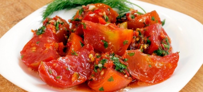 salata od rajčice za zimu na korejskom