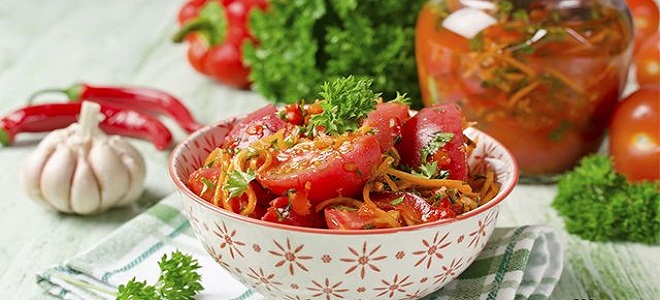 Kako kuhati rajčice na korejskom
