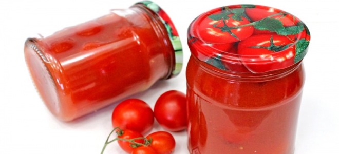саламурени домати в собствен сок с хрян