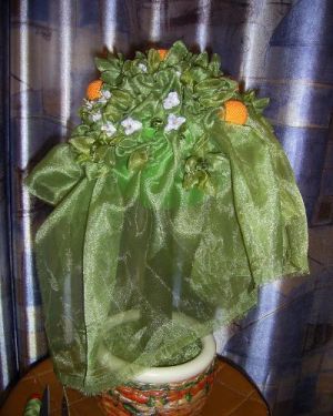 květina a organza topiary 9