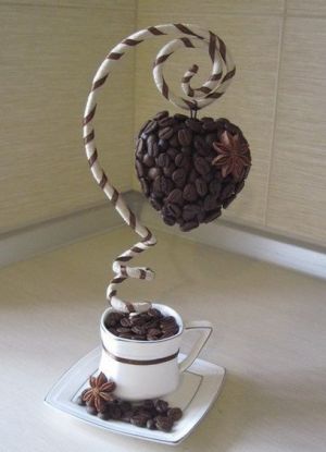kávová zrna topiary 26