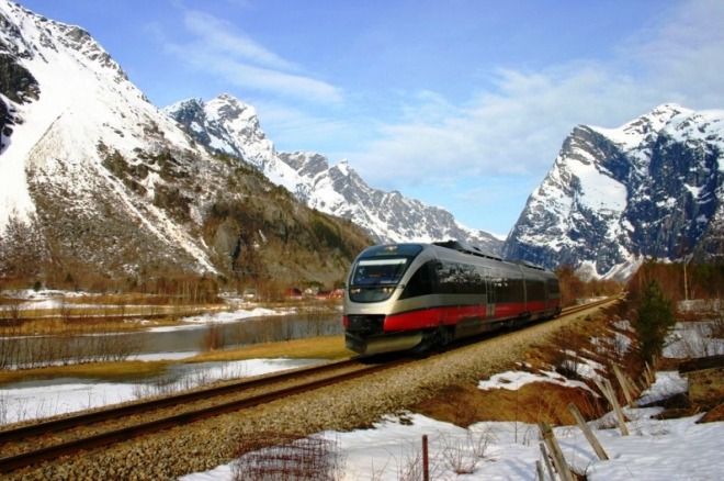 Поезд в Норвегии