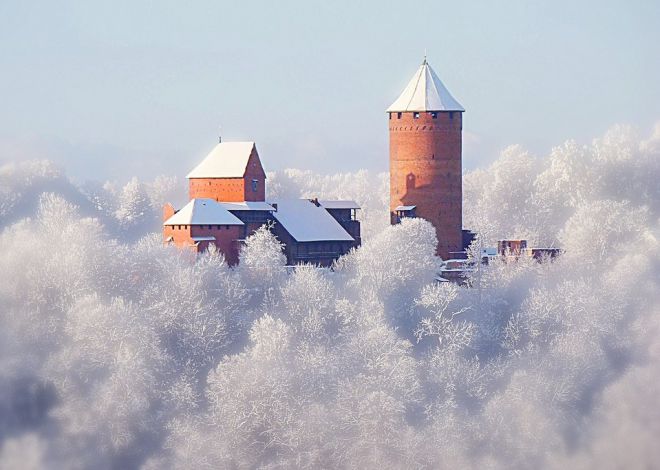 Турайдский замок - зимой