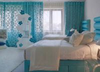 Projekt sypialni w kolorze turkusowym2