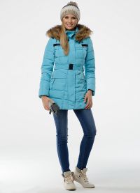 Turquoise down jacket 7